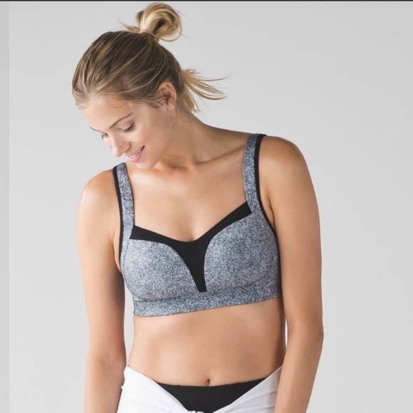 lululemon athletica Other - [38d] Lululemon Athletica Ta Ta Tamer III Sports Bra Rio Mist White Black /Black